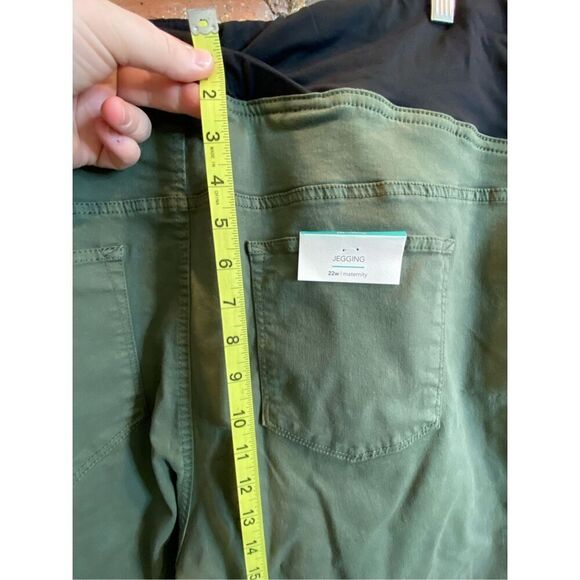 Maurice’s Maternity Army Green Over-Belly Maternity Jegging Plus Size 22w - Picture 12 of 16